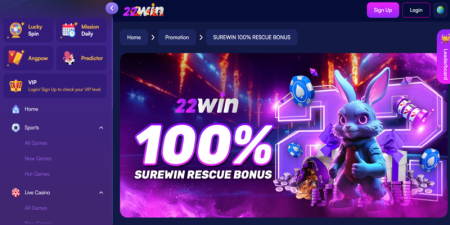 22WIN Surewin 100% Rescue Bonus